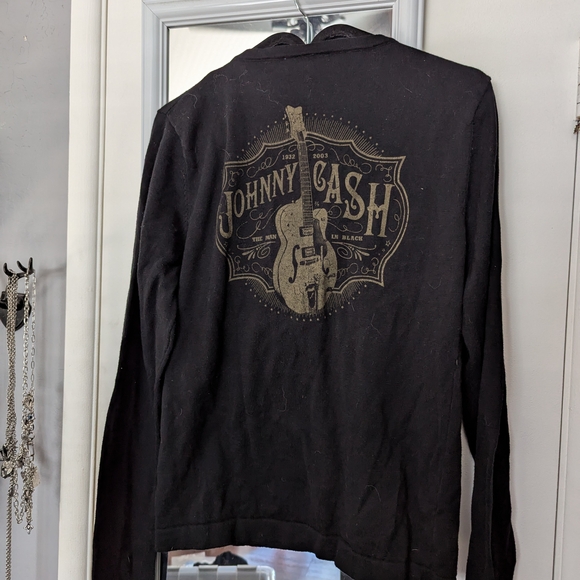 Black Cardigan with Gold Embroidery - Picture 5 of 5